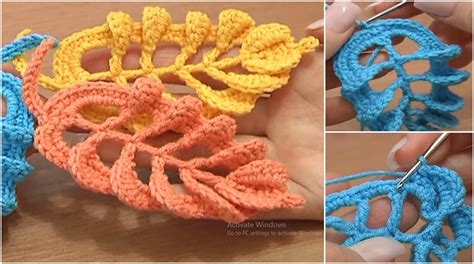 Crochet Leaf Stitches - Pretty Ideas