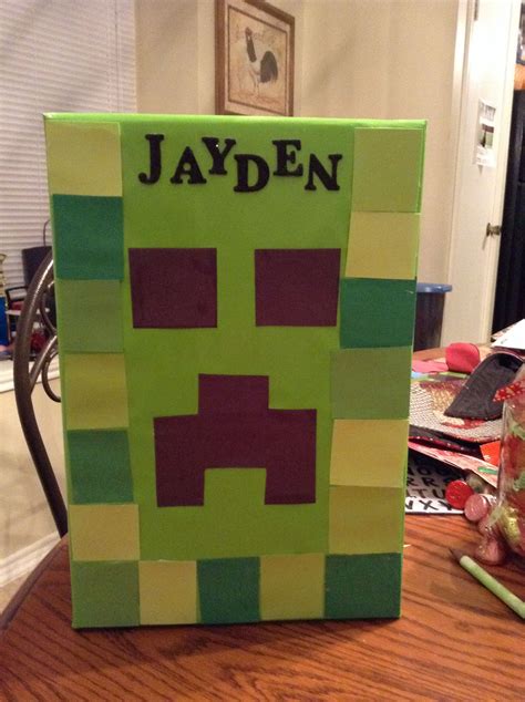 Printable Minecraft Valentine Box