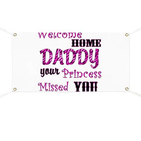 Welcome Home Daddy Banner by usnchic