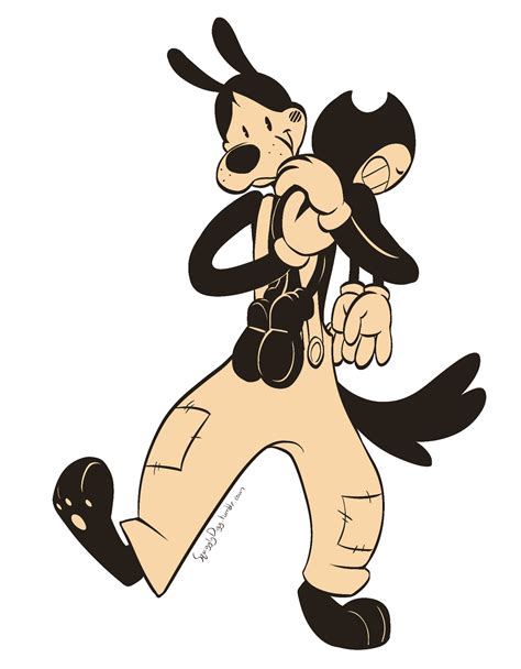 @spudinacup told me to draw Boris carryin’ a sleepy Bendaroo, so here is exactly that | Bendy ...