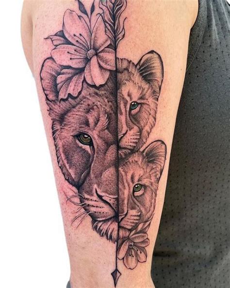 20 Lioness and Cub Tattoo Designs with Meaning | Art and Design