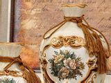 Royal Collection - 3 Piece Ceramic Vase Set - Light Brown – Samiksha's