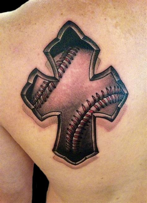 Baseball Cross by Timothy Stafford: TattooNOW