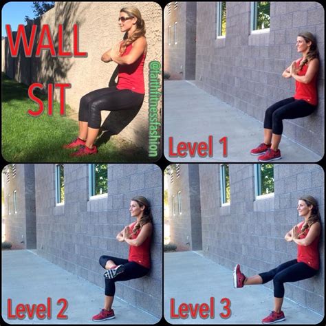 Wall sit variation | Lower body workout, Wall sit exercise, Leg workout