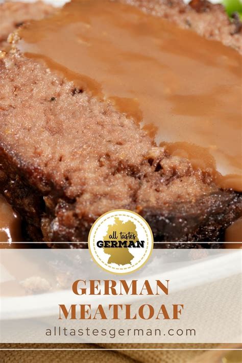 This German meatloaf recipes is moist, holds together very well and is easy to cut without ...