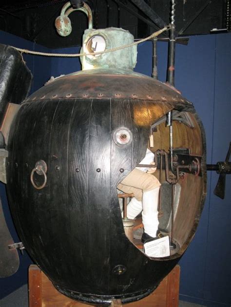 Built in 1775, "American Turtle" was the world's first submersible to be used in combat - The ...