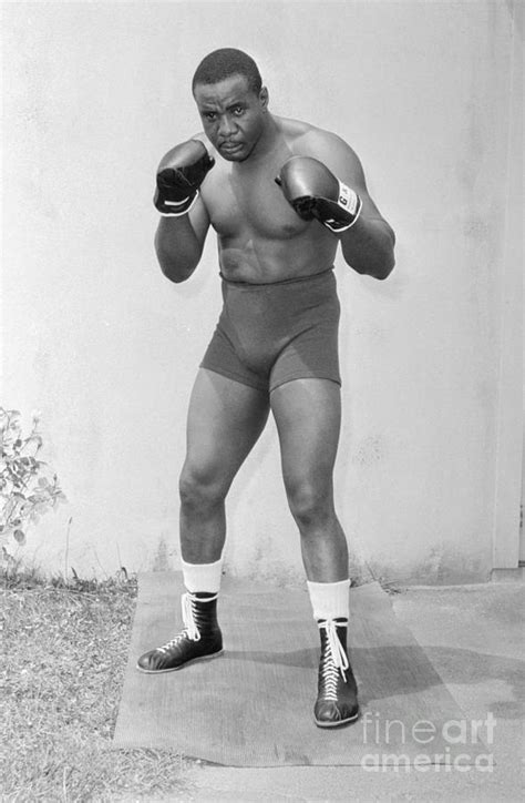 Sonny Liston Posing In Boxing Position Photograph by Bettmann - Fine Art America