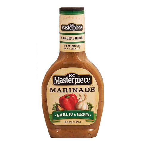 KC Masterpiece 30 Minute Marinade tuscan garlic & herb 16fl oz - Marinades - Condiment,Sauce ...