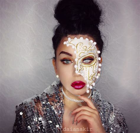 Masquerade mask Halloween makeup costume Daiana Kir daianakir.com ...