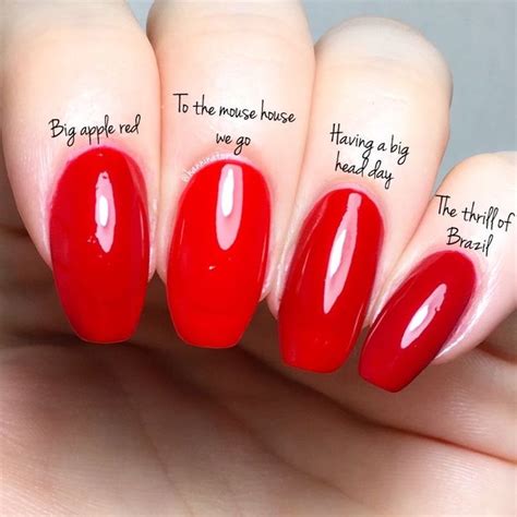 shades of red nail polish Opi Red Nail Polish, Opi Gel Nails, Gel ...