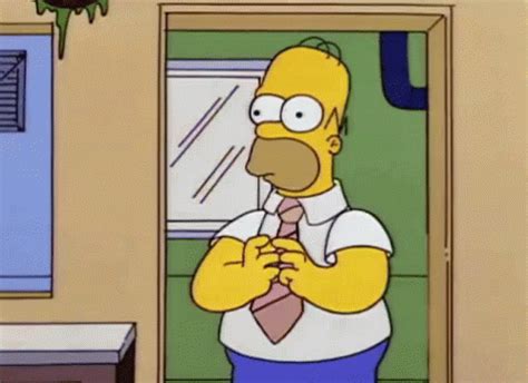 Hesitation GIF - The Simpsons Homer Nervous - Discover & Share GIFs