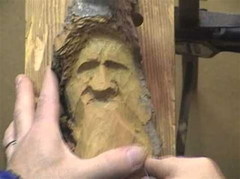 How To Carve a Wood Spirit in Cottonwood Bark 5 | Wood spirit, Dremel wood carving, Wood carving art