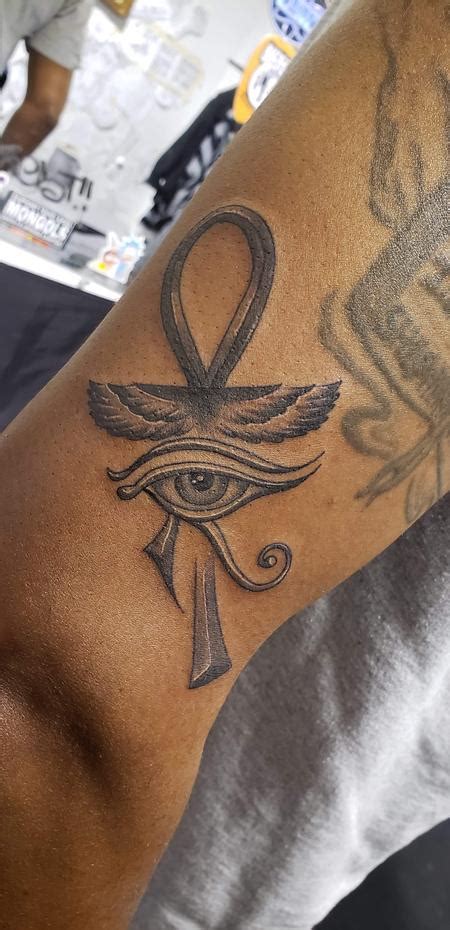 eye of horus and ankh - Google Search | Ankh tattoo, Horus tattoo, Egyptian tattoo sleeve