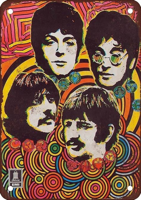 The Beatles | Vintage music posters, Psychedelic poster, Beatles art