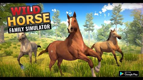 Wild Horse Family Simulator 3D - Horse Games - YouTube