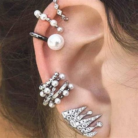 Product Information - Product Type: 9 Pieces Earring Set (8 Ear Cuffs & 1 Stud Earring) Ear Cuff ...