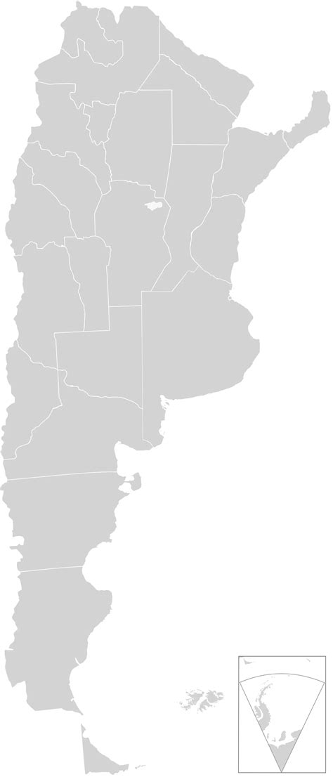 Blank Argentina Map - Mapsof.Net