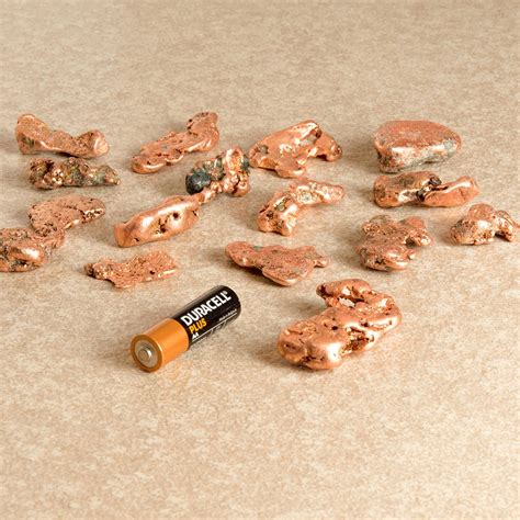 Copper Nuggets Raw Pieces from Arizona Mixed Sizes