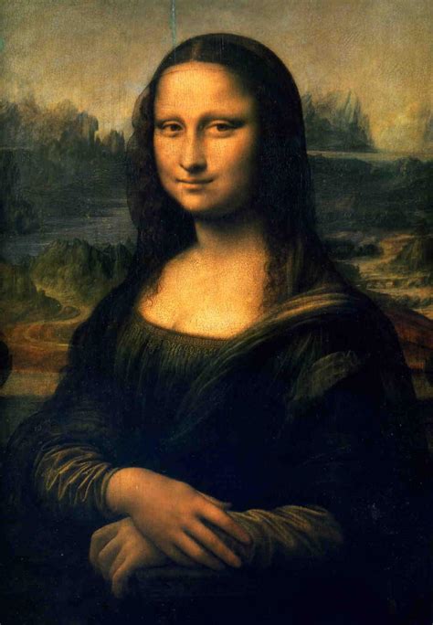 The Mona Lisa Leonardo da Vinci's magnificent oil painting.