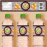 FREE Printable Green Baby Dragon Water Bottle Labels