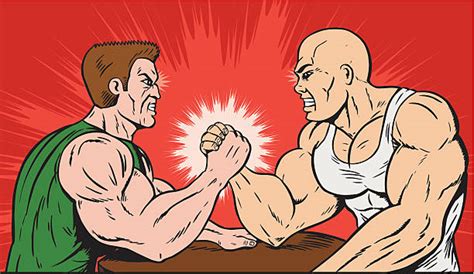 Arm Wrestling Cartoon Illustrations, Royalty-Free Vector Graphics & Clip Art - iStock