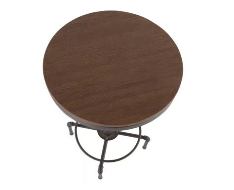 Hydra Industrial Adjustable Bar Table - Brown | Wichita Home Outlet