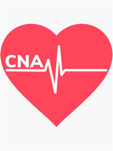 "CNA Heart" Sticker for Sale by abbymorrill | Redbubble