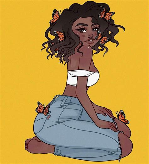 Baddie Curly Hair Cartoon Black Girl Drawings - 214 Best hair ideas images | Hair, Long hair ...