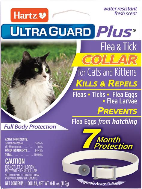 HARTZ UltraGuard Plus Flea & Tick Collar for Cats & Kitten, 1 count - Chewy.com