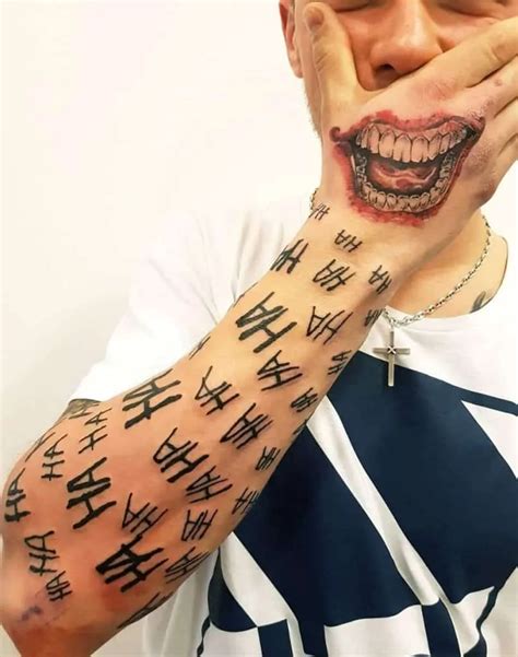 Top more than 81 joker hand tattoo smile - in.cdgdbentre