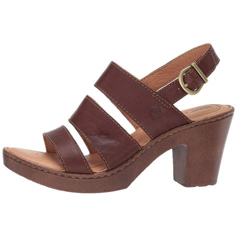 b.o.c. - Born Warner Brown Full Grain Leather Women's Sandals, Brown ...