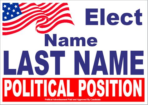 Political Signs & Campaign Signs to win the Elections. Design it online!