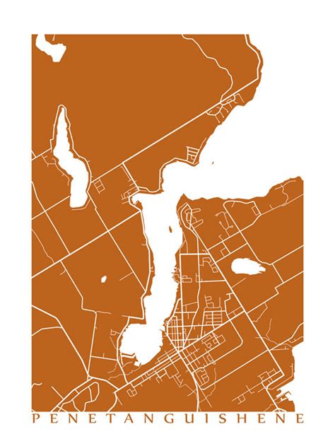 Penetanguishene Map Print Simcoe Ontario Art Canada - Etsy