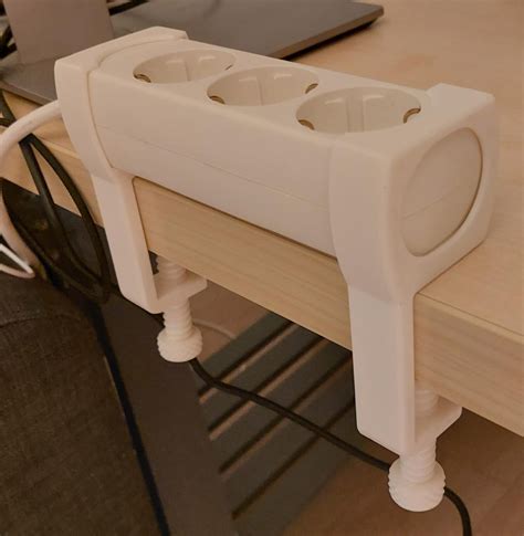 IKEA KOPPLA outlet power clamp holder by Novator | Download free STL model | Printables.com