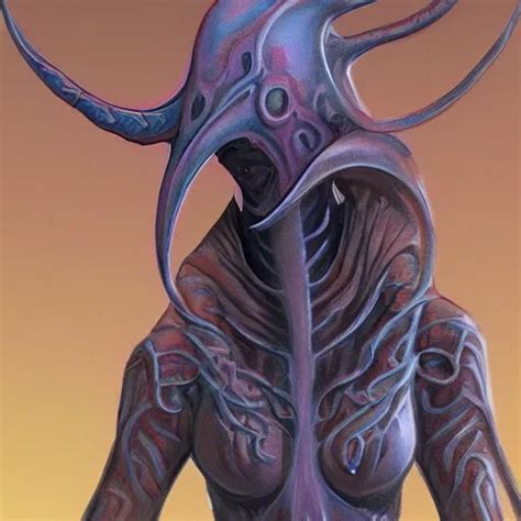 a beautiful female mind flayer, concept art. | Stable Diffusion