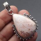 Scolecite Gemstone Handmade Jewelry Silver Plated Pendant For Girls 2.1 ...