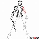 How To Draw Nebula Sketching The Galaxys Fiercest Warrior sketch template