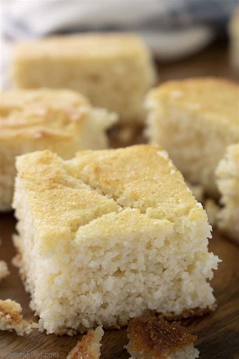 Skillet White Cornbread - seniorskillet.com