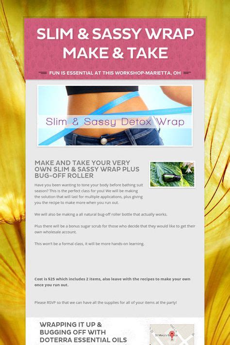 Slim & Sassy Wrap Make & Take (With images) | Slim and sassy, Detox wrap, How to make