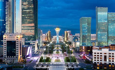 Enjoying Astana at night during EXPO 2017