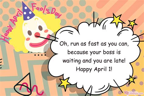 Funny April Fools' Day Card With Funny Wishes Edit