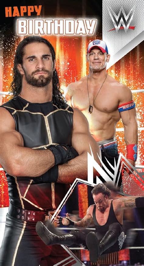 WWE Wrestling Happy Birthday Card: Amazon.co.uk: Office Products