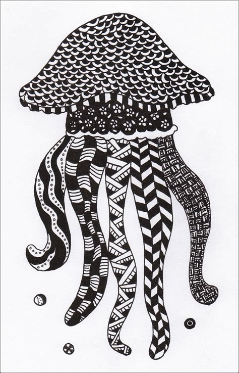 It's About Art and Design: Jellyfish Zentangle