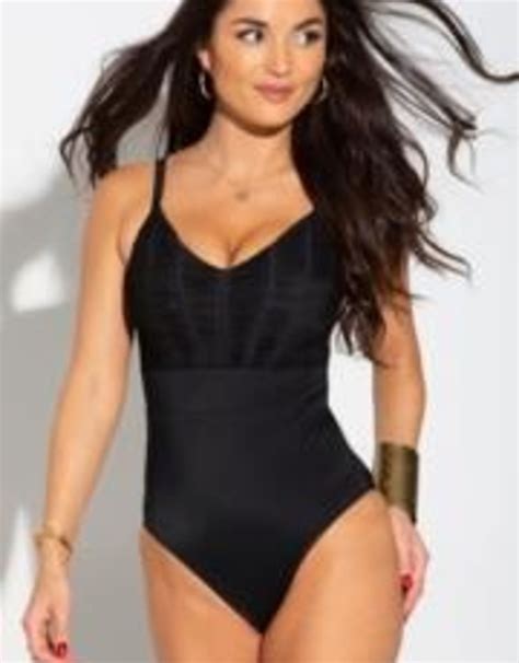 Pour Moi Ruched Control Swimsuit - Bisou Lingerie