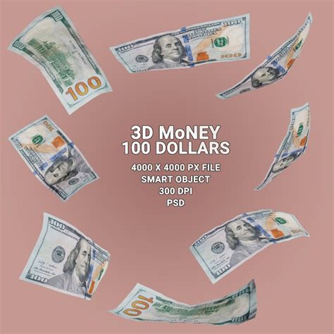 100 Dollar Bill Template Psd