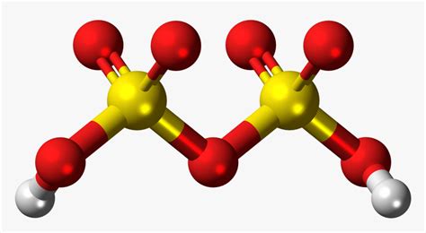 Pyrosulfuric Acid Molecule Ball - Acido Disulfurico Formula, HD Png ...