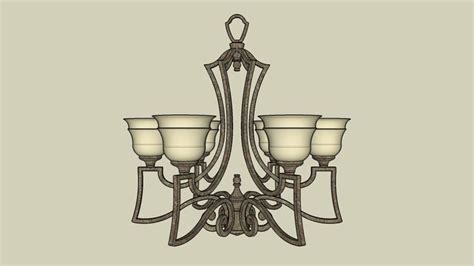 Chandelier Model Design In Sketchup | Free 3D Chandelier Download