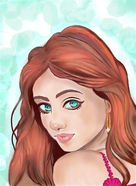 stylized portrait on Behance