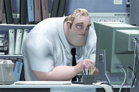 In this scene of The Incredibles (2004) Bob par (Mr.incredible) is ...