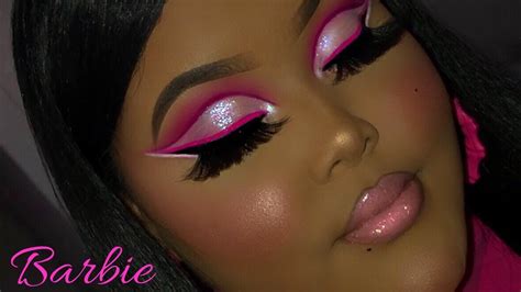 Barbie Pink Cut Crease Makeup Tutorial - YouTube